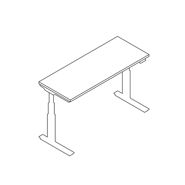 BOOST Height-Adjustable Workstations - Clear Design