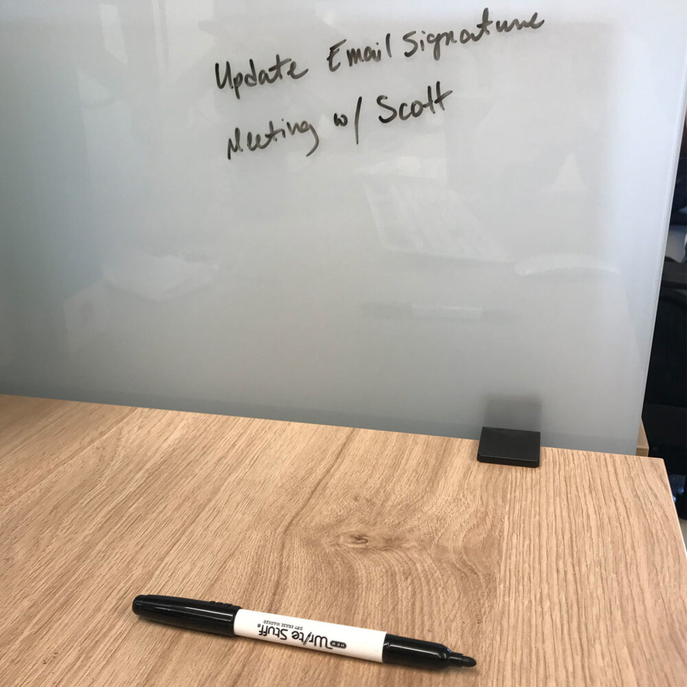 DryErase Frosted Glass Dividers Clear Design